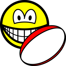 Rugby spelende smile